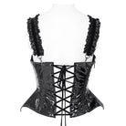 DEVIL FASHION Women's Punk Lace-up Irregular Slip Overbust Corset