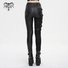 DEVIL FASHION Women's Punk Multi-buckle Splice Pants