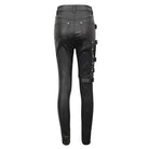 DEVIL FASHION Women's Punk Multi-buckle Splice Pants