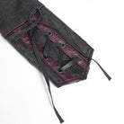 DEVIL FASHION Women's Punk Pentacle Buckle Strap Lace-up Jacket Black