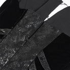 DEVIL FASHION Women's Punk Rivets Strap Chain Halterneck Dress