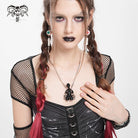 DEVIL FASHION Women's Punk Sci-fi Weird Alien Necklace Black