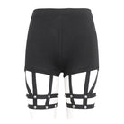 DEVIL FASHION Women's Punk Spaghetti Straps Shorts
