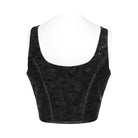 DEVIL FASHION Women's Punk Spiked Front Zipper Bustier