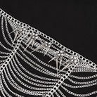 DEVIL FASHION Women's Punk Studded Chained Headwear