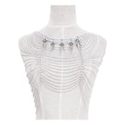 DEVIL FASHION Women's Punk Studded Chained Headwear