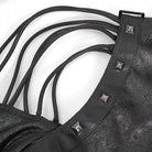 DEVIL FASHION Women's Punk Studded Faux Leather Harness Black