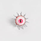 DEVIL FASHION Women's Punk Sunflower Eyeball Ring