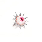 DEVIL FASHION Women's Punk Sunflower Eyeball Ring