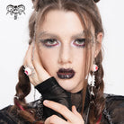 DEVIL FASHION Women's Punk Sunflower Eyeball Ring