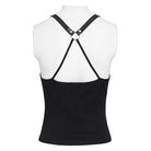 DEVIL FASHION Women's Short Strappy Punk Top