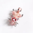 DEVIL FASHION Women's Weirdcore Alien Mechanical Elements Necklace Pink