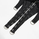 DEVILFASHION Women's Punk Irregular Chained Off Shoulder Vest