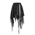 DEVILFASHION Women's Punk Irregular Chained Streamer Skirt