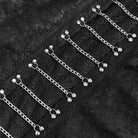 DEVILFASHION Women's Punk Irregular Chained Streamer Skirt