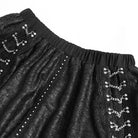 DEVILFASHION Women's Punk Irregular Chained Streamer Skirt