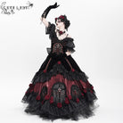 EVA LADY Women's Custom-made Gothic Rose Bowknot Beaded Slip Gown with Hood