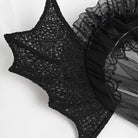 EVA LADY Women's Gothic Bat Wing Rose Mesh Headwear