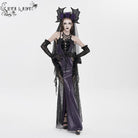 EVA LADY Women's Gothic Bat Wing Rose Mesh Headwear