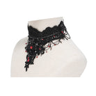 EVA LADY Women's Gothic Cross Chain Beaded Lace Choker