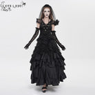 EVA LADY Women's Gothic Cross Rose Beaded Long Skirt