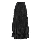 EVA LADY Women's Gothic Cross Rose Beaded Long Skirt