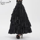 EVA LADY Women's Gothic Cross Rose Beaded Long Skirt