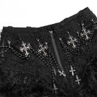 EVA LADY Women's Gothic Cross Rose Beaded Long Skirt