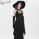 EVA LADY Women's Gothic Cutout Halterneck Tank Top