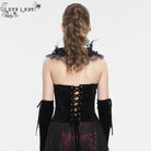 EVA LADY Women's Gothic Double Color Lace-up Overbust Corset