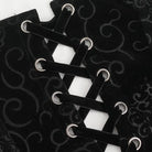 EVA LADY Women's Gothic Double Color Lace-up Overbust Corset