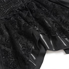 EVA LADY Women's Gothic Embroidered Chained Off Shoulder Shirt Black