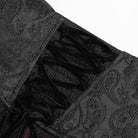 EVA LADY Women's Gothic Embroidered Rose Cross Underbust Corset