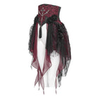 EVA LADY Women's Gothic Embroidered Rose Cross Underbust Corset