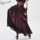 EVA LADY Women's Gothic Embroidered Rose Cross Underbust Corset