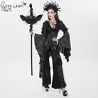 EVA LADY Women's Gothic Feather Wing Chained Truncheon