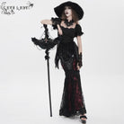 EVA LADY Women's Gothic Feather Wing Chained Truncheon