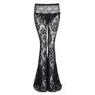 EVA LADY Women's Gothic Flared All-Lace Pants
