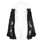 EVA LADY Women's Gothic Floral Lace Ruffled Flare Arm Sleeves
