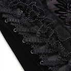 EVA LADY Women's Gothic Floral Side Lace-up Beaded Ruffle Chain  Slip Dress