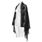 EVA LADY Women's Gothic Floral Tassels Cape