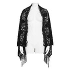 EVA LADY Women's Gothic Floral Tassels Cape