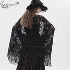 EVA LADY Women's Gothic Floral Tassels Cape