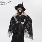 EVA LADY Women's Gothic Floral Tassels Cape