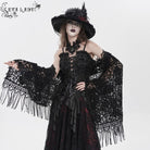 EVA LADY Women's Gothic Floral Tassels Cape
