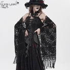 EVA LADY Women's Gothic Floral Tassels Cape
