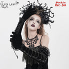 EVA LADY Women's Gothic Lace Beaded Long Gloves