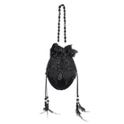 EVA LADY Women's Gothic Lace Splice Beaded Mini Bag