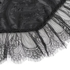 EVA LADY Women's Gothic Lace Splice Velvet Feather Cape