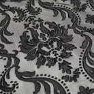 EVA LADY Women's Gothic Lace-up Flocking Lace Cloak with Hood